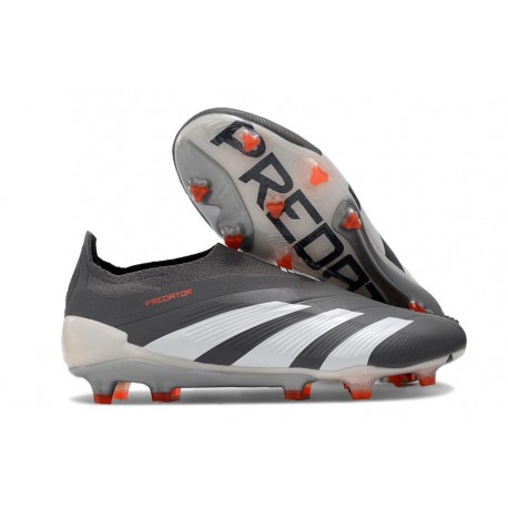 adidas Predator Elite Laceless FG Czarny Biały 