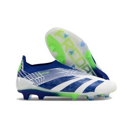 adidas Predator Elite Laceless FG Biały Niebieski Zielony