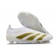 adidas Predator Elite Laceless FG Biały Złoto