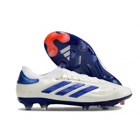 adidas Copa Pure 2 Elite + FG Biały Niebieski Czerwony