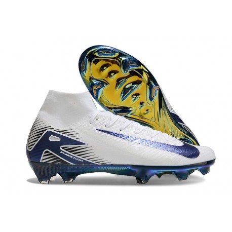 Nike Zoom Mercurial Superfly 10 Elite FG Biały Niebieski
