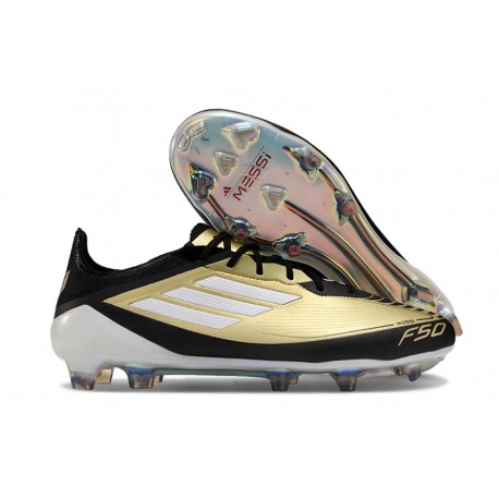 Buty piłkarskie adidas F50 Elite FG Miedź Czarny Biały