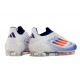 Buty piłkarskie adidas F50 Elite FG Biały Czerwony Niebieski