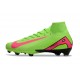 Nike Air Zoom Mercurial Superfly X Elite FG Zielony Różowy