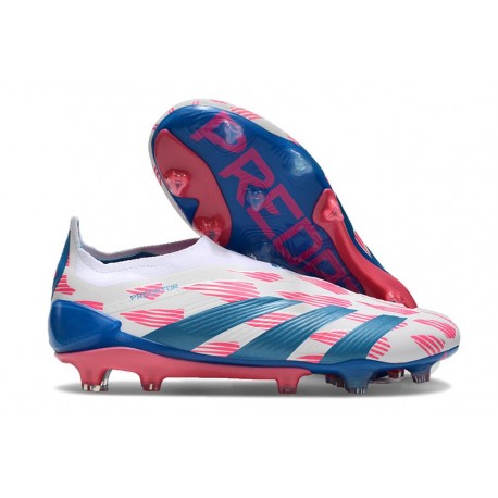 adidas Predator Elite Laceless FG Biały Różowy Niebieski