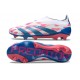 adidas Predator Elite Laceless FG Biały Różowy Niebieski