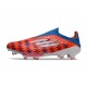 Korki adidas F50+ Elite Laceless FG Czerwony Biały Niebieski