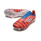 Korki adidas F50+ Elite Laceless FG Czerwony Biały Niebieski