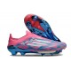 Korki adidas F50+ Elite Laceless FG Niebieski Biały Różowy