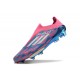 Korki adidas F50+ Elite Laceless FG Niebieski Biały Różowy
