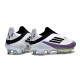 Korki adidas F50+ Elite Laceless FG X Messi Biały Czarny Fioletowy