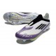 Korki adidas F50+ Elite Laceless FG X Messi Biały Czarny Fioletowy