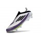 Korki adidas F50+ Elite Laceless FG X Messi Biały Czarny Fioletowy