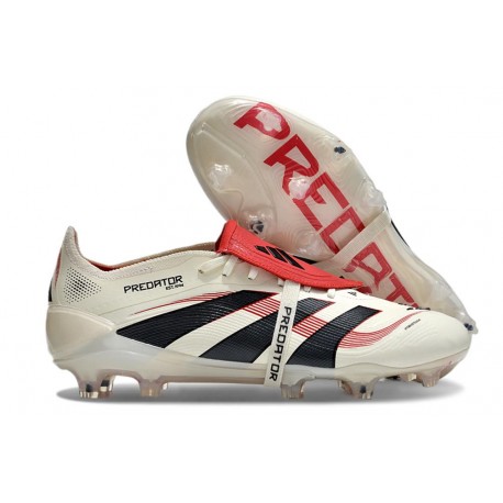 Korki adidas Predator 25 Elite FT FG Beżowy Czarny Czerwony