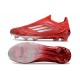 Korki adidas F50 Elite Sznurowadeł FG Czerwony Srebro