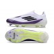 Korki adidas F50 Elite Sznurowadeł FG X Messi Biały Czarny Fioletowy
