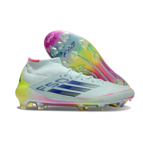 Buty adidas F50 Elite Mid FG Niebieski Czarny Zawistny