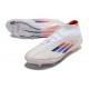 Buty adidas F50 Elite Mid FG Biały Czerwony Niebieski