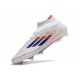 Buty adidas F50 Elite Mid FG Biały Czerwony Niebieski