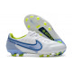 Buty piłkarskie Nike Tiempo Legend 9 Elite FG Biały Niebieski 