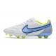 Buty piłkarskie Nike Tiempo Legend 9 Elite FG Biały Niebieski 
