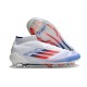 Buty adidas F50 Elite Mid FG Biały Czerwony Niebieski