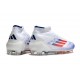 Buty adidas F50 Elite Mid FG Biały Czerwony Niebieski