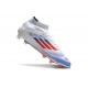 Buty adidas F50 Elite Mid FG Biały Czerwony Niebieski
