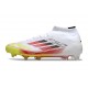 Buty adidas F50 Elite Mid FG Biały Czerwony Zawistny