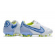 Buty piłkarskie Nike Tiempo Legend 9 Elite FG Biały Niebieski 