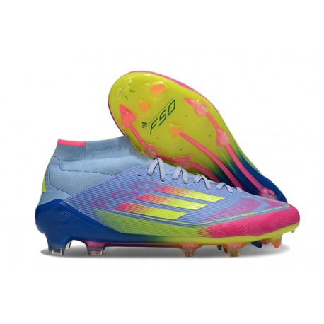Buty adidas F50 Elite Mid FG Niebieski Zawistny Różowy