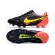 Buty Nike Tiempo Legend 9 Elite FG Czarny Pomarańczowy Zawistny