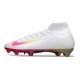 Nike Air Zoom Mercurial Superfly X Elite FG Biały Różowy