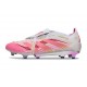 adidas Predator Elite Foldover Tongue FG Biały Różowy