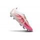 adidas Predator Elite Foldover Tongue FG Biały Różowy