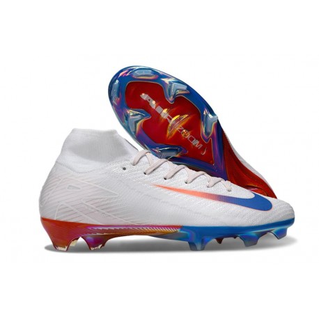 Korki Nike Zoom Mercurial Superfly 10 Elite FG Biały Niebieski Czerwony