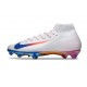 Korki Nike Zoom Mercurial Superfly 10 Elite FG Biały Niebieski Czerwony