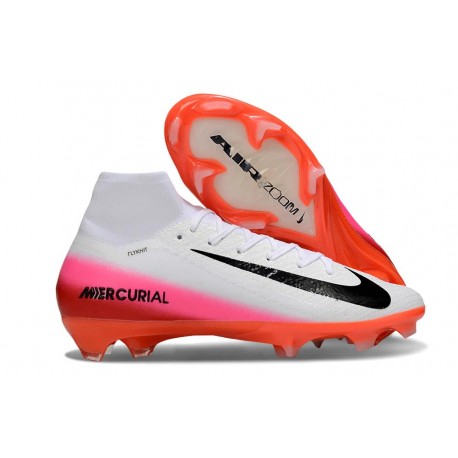 Korki Nike Zoom Mercurial Superfly 10 Elite FG Biały Czerwony Czarny