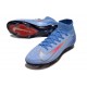 Korki Nike Zoom Mercurial Superfly 10 Elite FG Niebieski Czerwony