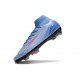 Korki Nike Zoom Mercurial Superfly 10 Elite FG Niebieski Czerwony