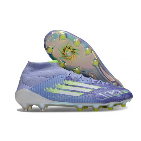 Buty adidas F50 Elite Mid FG Viola Tone Limone Lucido Viola Rush
