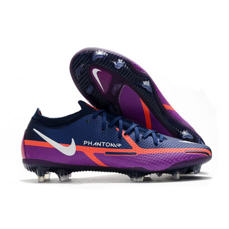 Nike Phantom Gt2 Elite Fg Buty Piłkarskie Niebieski Biały Fioletowy