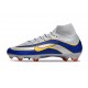 Korki Nike Zoom Mercurial Superfly 10 Elite FG Srebro Niebieski Zawistny