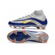 Korki Nike Zoom Mercurial Superfly 10 Elite FG Srebro Niebieski Zawistny