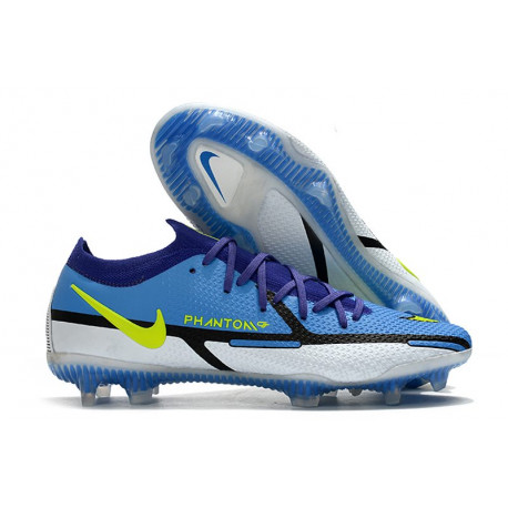 Nike Phantom Gt2 Elite Fg Buty Piłkarskie Niebieski Szarość Srebro