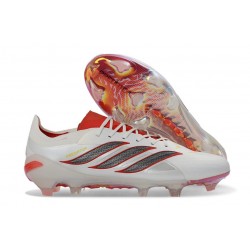 adidas Buty Piłkarskie Predator Elite FG Biały Czerwony