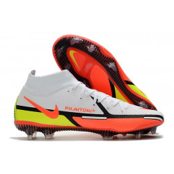 Korki Nike Phantom Gt2 Elite Df Fg Biały Czerwony Zawistny