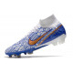 Nike Air Zoom Mercurial Superfly 9 Elite FG Biały Niebieski Złoto