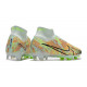 Nike Air Zoom Mercurial Superfly 9 Elite FG Zielony Niebieski Pomarańczowy 