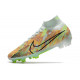 Nike Air Zoom Mercurial Superfly 9 Elite FG Zielony Niebieski Pomarańczowy 